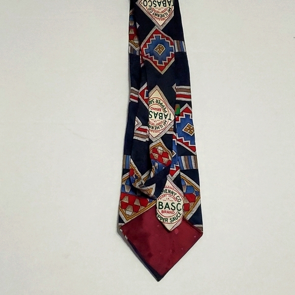 Tabasco Aztec Print Career Silk Tie - Picture 4 of 6